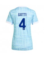 Juventus Federico Gatti #4 Vieraspaita Naisten 2025-26 Lyhythihainen